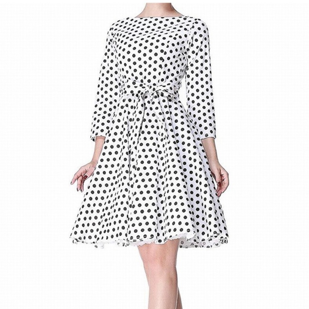 Heroecol 40’s Retro Fit Flare Style Polka Dot